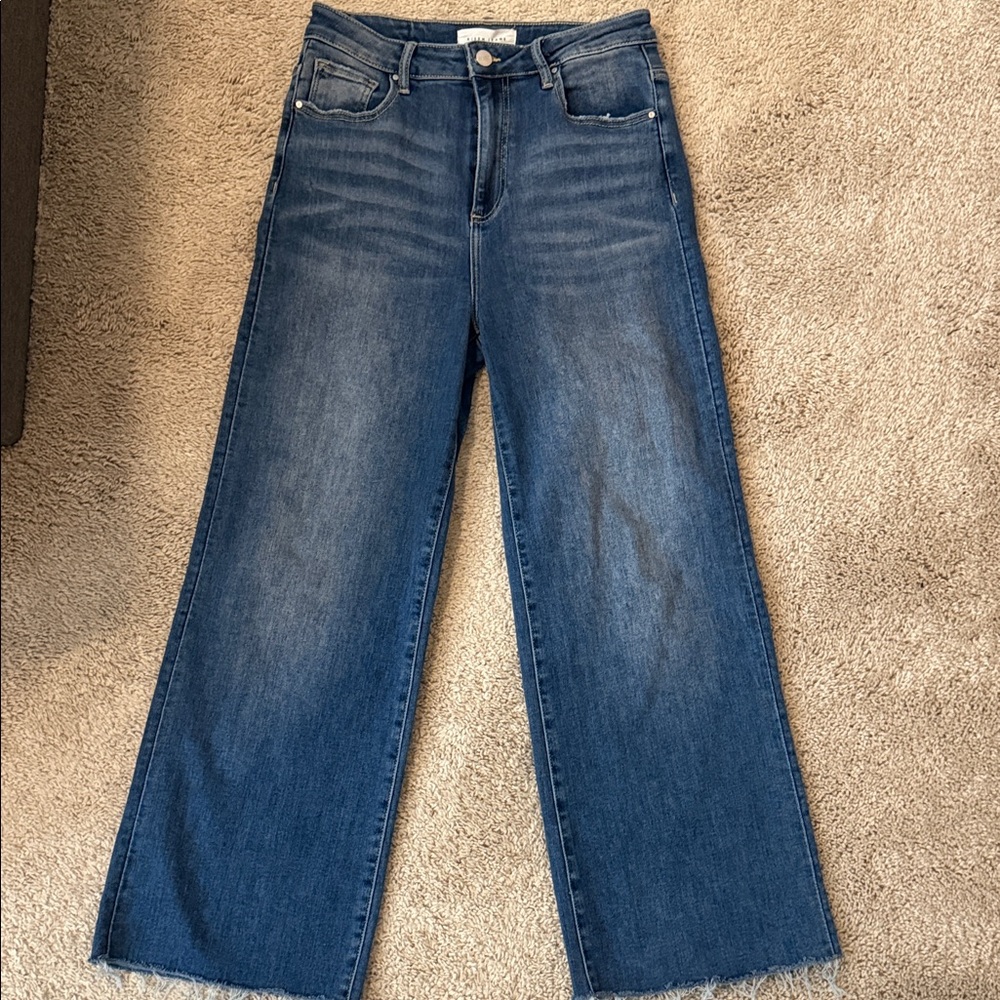 Risen Classic Blue Wide-Leg Women's Jeans